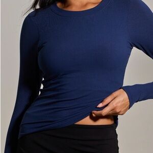 Klassy Network Blue Long Sleeve Top